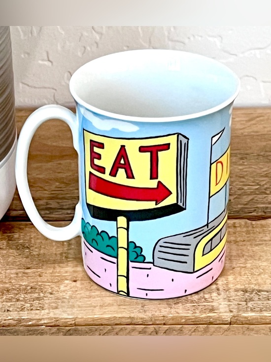 Block Spal Other - Vintage 1987 Block Spal Eat N Drink Diner Mug Rodney Greenblat